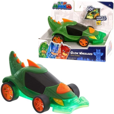 PJ Masks - Glow Wheelers - Pj Masks Speelgoedvoertuig met Licht & Geluid - Gekko