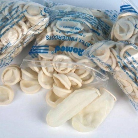 Romed Vingercondooms Latex XL 100 stuks