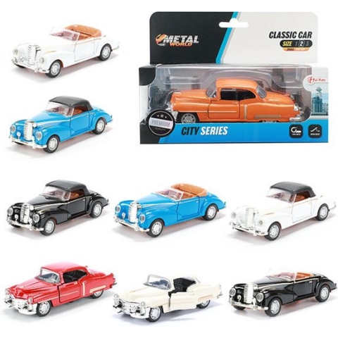 Toi Toys Die-cast auto Classic pullback (1 stuk) assorti