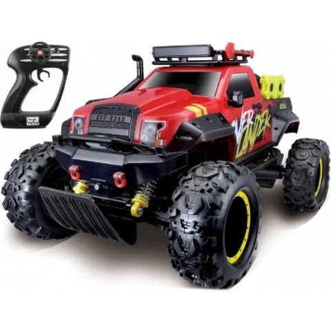 Maisto Jeep Rc Overlander Off-road 1:16 Rood/zwart 2-delig