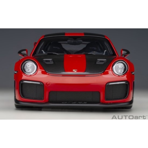 AUTOart 1/18 Porsche 911 (991.2) GT2 RS Weissach Package, Guards Red