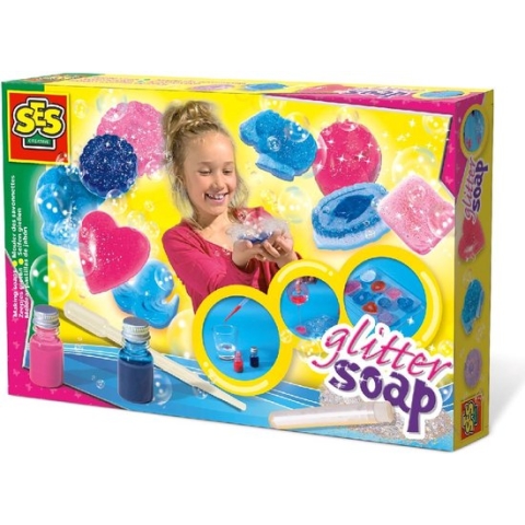 SES - Zeepjes Gieten - glitter zeep - zelf zeep maken - verschillende vormpjes