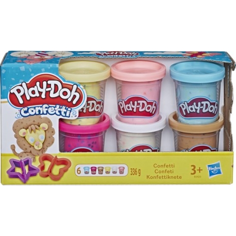 Play-Doh Confetti Klei - 6 Potjes