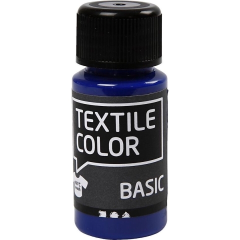 Textielverf - Primair Blauw - Creotime - 50 ml