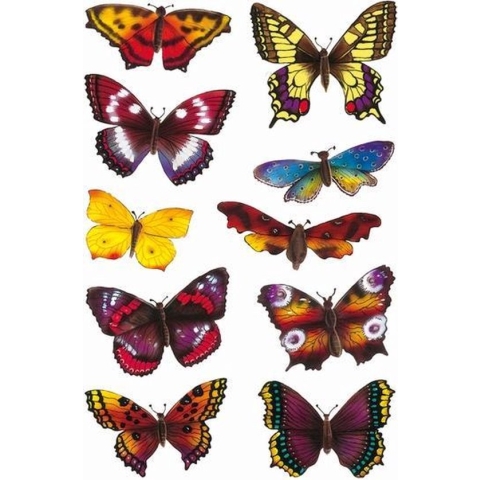 Haza Original Stickers Vlinder 20 Stuks Multicolor