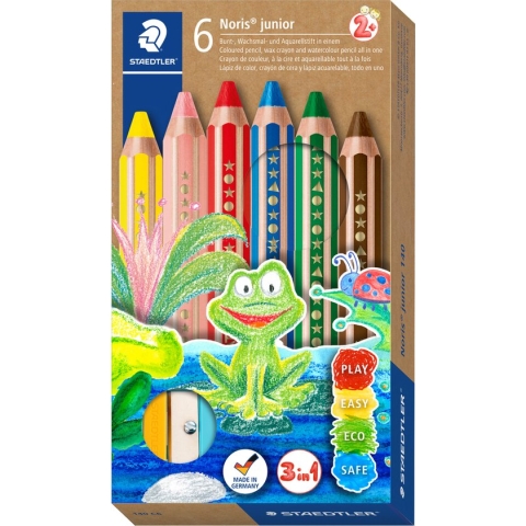 STAEDTLER Noris Junior -  3-in-1 kleurpotlood - set 6 st