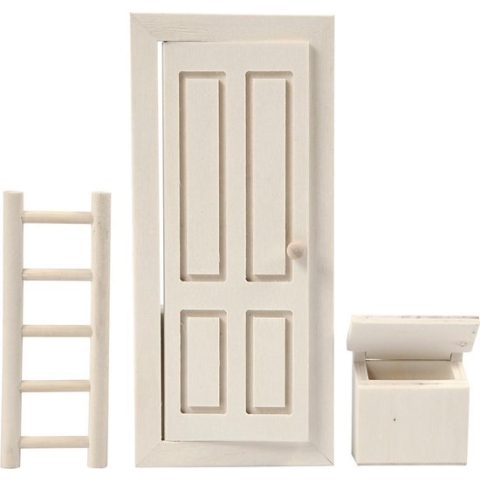 Houten Deur 8-18 Cm Blank 2-delig