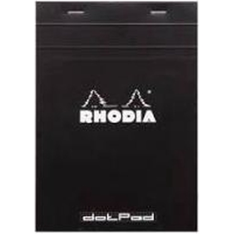 Dot Pad Rhodia No.18 - A4 - 80 pagina's - Zwarte Kaft