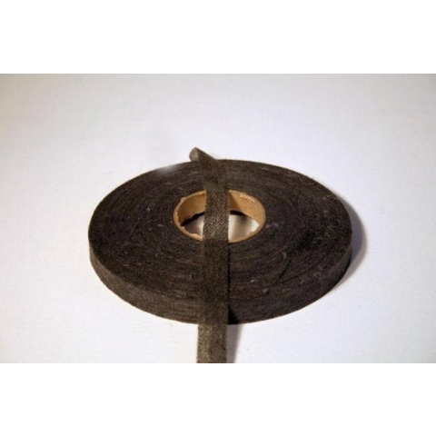 opstrijkbaar plakvlies vormband - 15 mm x 5 m - zwart vlieseline band ter versteviging van naden - naadband 1.5 cm