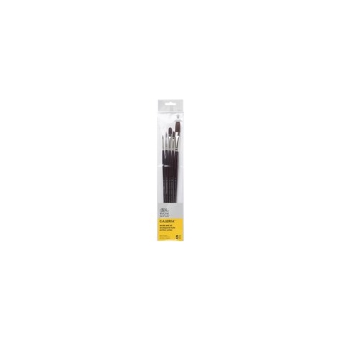 Winsor & Newton Galeria Penseel Lange Steel Set van 5 V.1