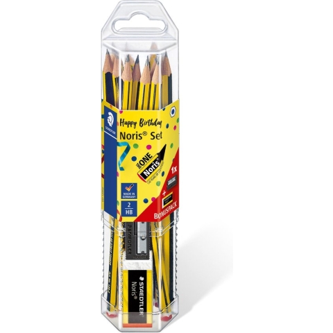 STAEDTLER promo set Noris potlood 12 st + gom + slijper