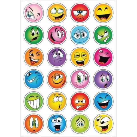 Haza Original Stickers Smiley 48 Stuks Multicolor