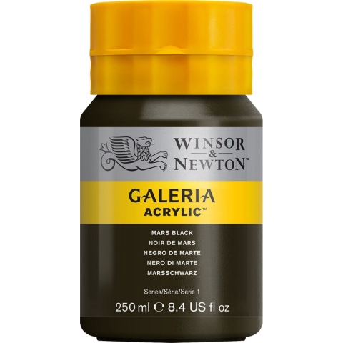 Winsor & Newton Galeria - Acrylverf - 250ml - Mars Black