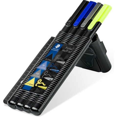 STAEDTLER triplus multi set black box 4 st + meetlatje