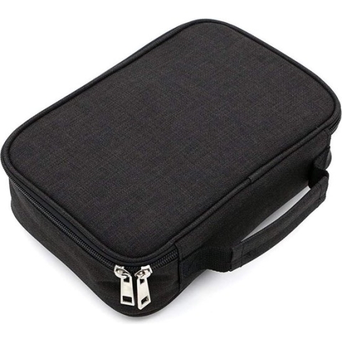 Potloodzak, grote capaciteit, 72 sleuven, kleurpotloden box, etui, etui, etui, etui, etui, schooletui, pennenetui, zwart