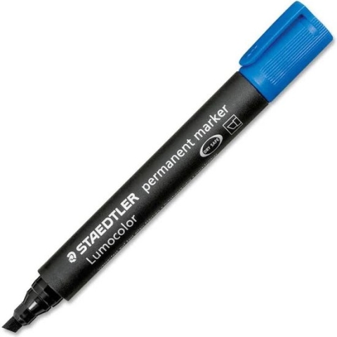 Viltstift staedtler 350 schuin 2-5mm blauw - 10 stuks