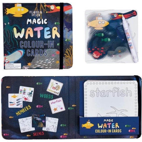 Floss & Rock Oceaan - water kleur kaarten - 19 x 18 cm - Multi