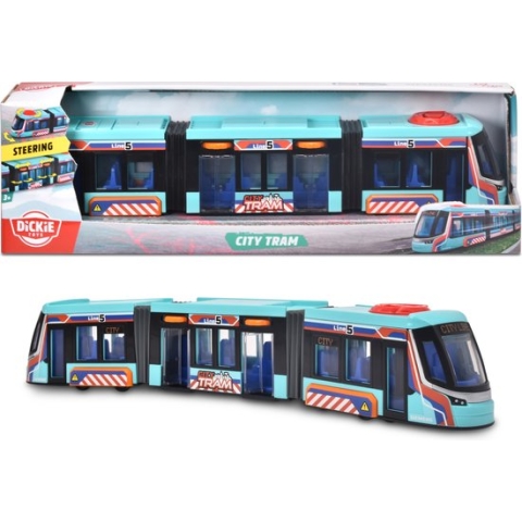 Dickie Toys - Siemens Tram - 41,5 cm - stuurmechanisme op het dak - vanaf 3 jaar - speelgoedvoertuig