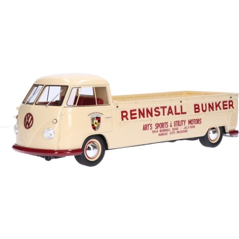 Volkswagen T1 Racetransporter Langpritsche Premium Classixxs 1:18 Bunker 30010
