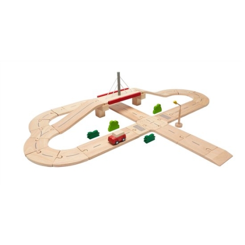 PlanToys Houten Speelgoed Wegennet