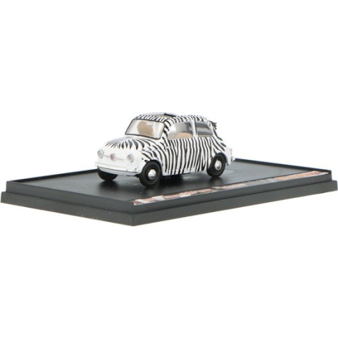 Fiat 500 Nuovo Cabriolet Zebrata Safari Park Brumm 1:43 S03/05