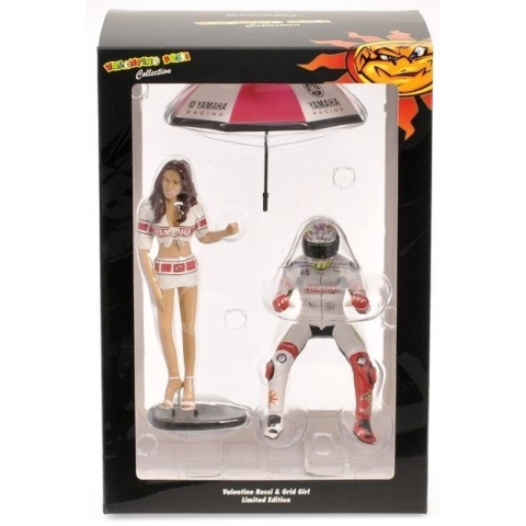 Valentino Rossi figurine / grid girl MotoGP 2005