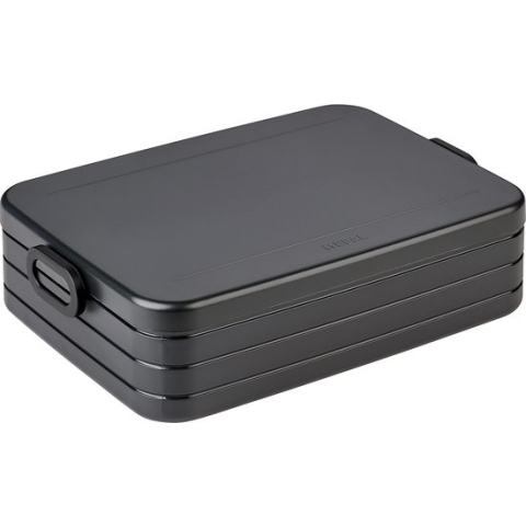 Mepal – Lunchbox Take a Break large – Geschikt voor 8 boterhammen – Nordic black – Lunchbox voor volwassenen