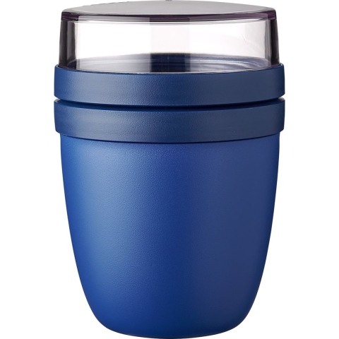 Mepal - Lunchpot Ellipse - 500 ml - Muesli beker to go - Vivid blue - Geschikt voor vriezer, magnetron en vaatwasser