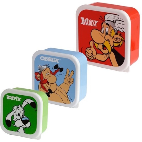 Astérix en Obelix brooddoos set van 3 - Puckator