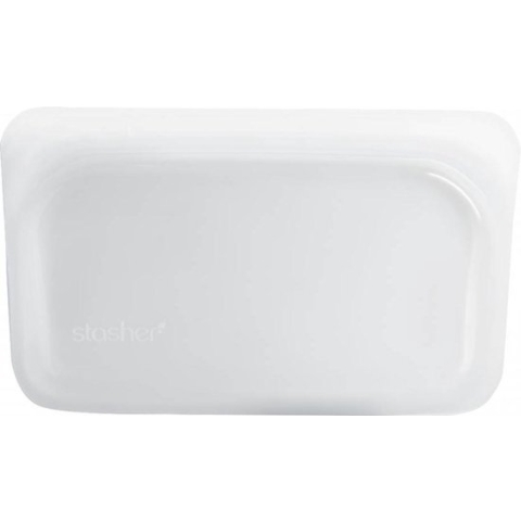 Stasher - Snack - Vershoudzakje - Hersluitbaar en Luchtdicht - 19x12cm - Clear (Transparant)