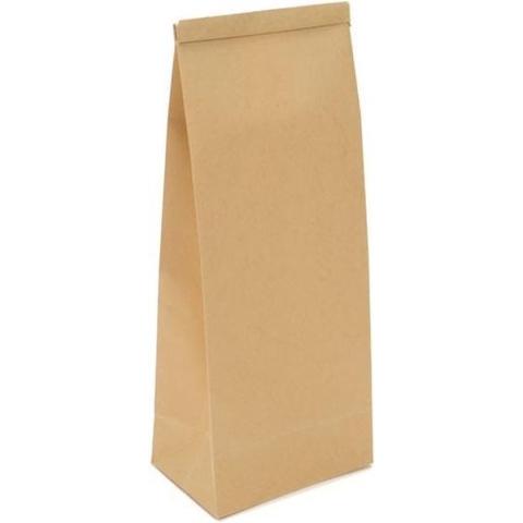 Zakken Kraft Bruin met Sluiting 10,8x6,4x26,7cm (100 stuks)