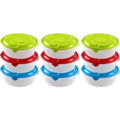 36x Voorraad/vershoudbakje 1,2 liter transparant plastic/kunststof - Moskou - Luchtdicht/hermetisch afgesloten vershouddoos bakje - Mealprep - Maaltijden bewaren