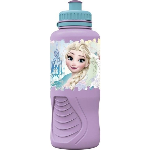 Disney Frozen Floral Drinkfles 400 Ml Roze/lichtblauw