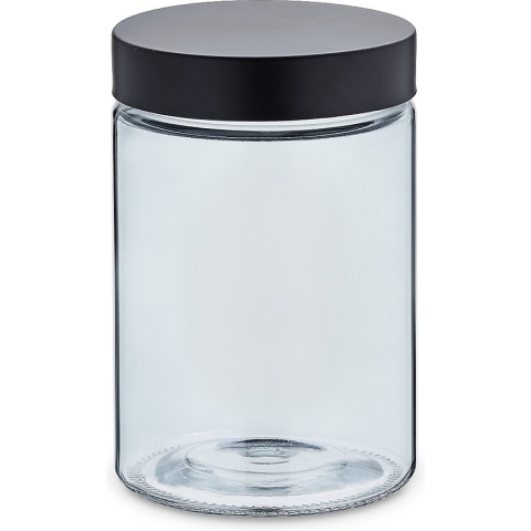 Voorraadpot, 1.2 L, Glas/RVS, Donker Grijs - Kela | Bera