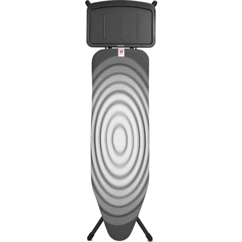Brabantia Strijkplank B - met Stoomunithouder - 124 x 38 cm - Titan Oval