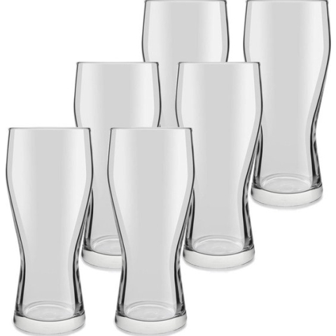 18x speciaal bierglazen transparant 400 ml Mainz
