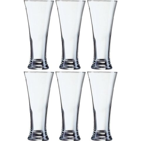 12x Stuks pilsner bierglazen voor witbier/rosebier 330 ml - Bierglazen - Pilsnerglas