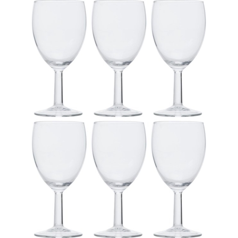 6x Stuks wijnglazen voor witte wijn 350 ml - Savoie - Bar/cafe benodigdheden - Wijn glazen