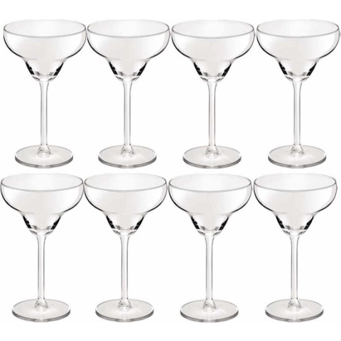 12x Cocktailglazen transparant 300 ml Margarita serie - 30 cl - Cocktail glazen - Cocktails drinken - Cocktailglazen van glas