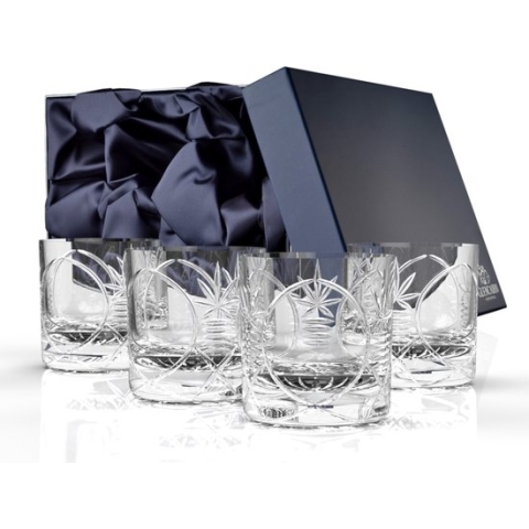 Zeer exclusieve Glencairn Bothwell Geschenkset 4x Whiskyglas - Kristal 24% loodkristal - Made in Scotland