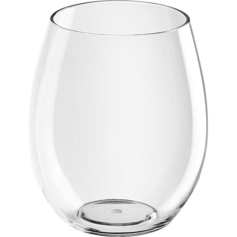 2x Sapglazen/waterglazen 39 cl/390 ml van onbreekbaar transparant kunststof - Herbruikbaar