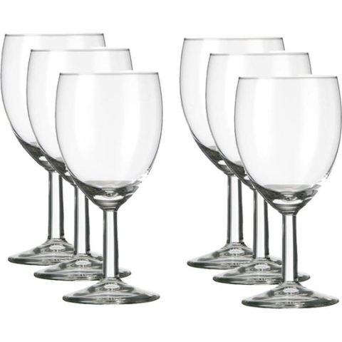 18x Luxe wijnglazen voor witte wijn 240 ml Gilde - 24 cl - Witte wijn glazen - Wijn drinken - Wijnglazen van glas