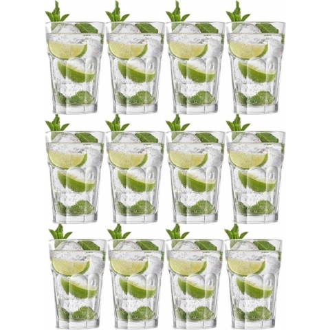 16x Cocktailglazen/Mojito 440 ml Oban serie - 40 cl - Cocktail glazen - Cocktails drinken - Cocktailglazen van glas
