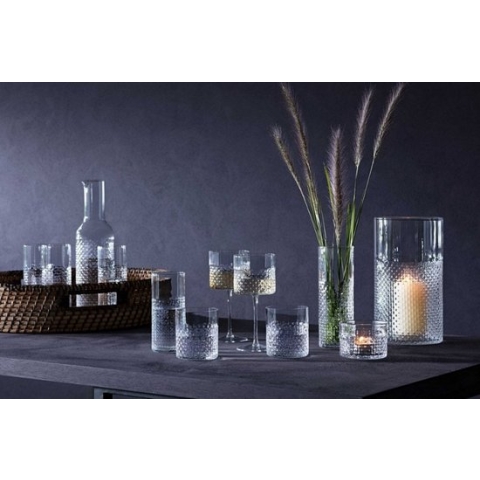 L.S.A. - Wicker Tumbler Glas 330 ml Set van 2 Stuks - Glas - Transparant