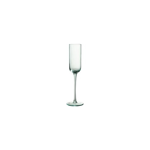 J-Line Champagneglas Louise Glas Groen - 6 stuks