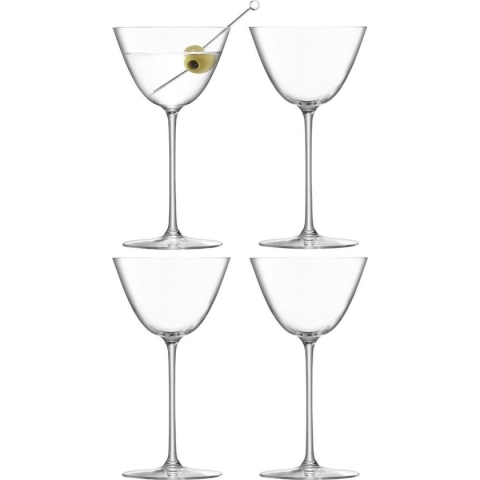 L.S.A. Borough Glas Martini - 195 ml - Set van 4 Stuks