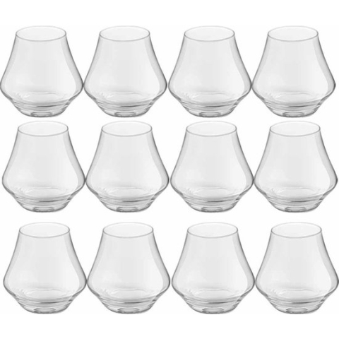 12x Likeur/whisky glazen transparant 220 ml Artisan serie - 22 cl - borrelglazen
