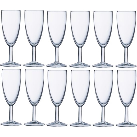 Set van 60x stuks champagneglazen transparant 150 ml