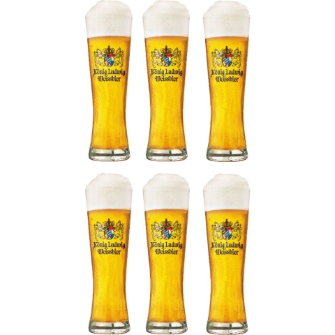Konig Ludwig Bierglazen Weizen 500 ml - 6 Stuks