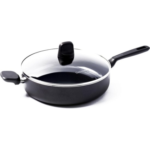 GreenPan Memphis hapjespan 28cm - zwart - inductie - PFAS-vrij